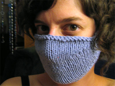 Knitted doctor mask