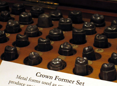 Crown former set, from the Museum of Dentistry in Edinburgh