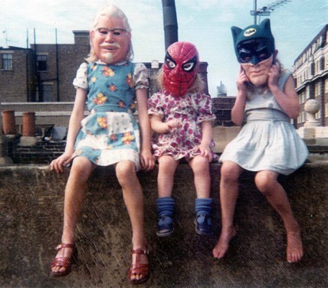 Kids in masks