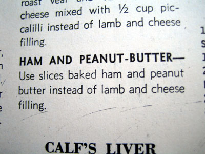 Ham and peanut-butter sandwich recipe